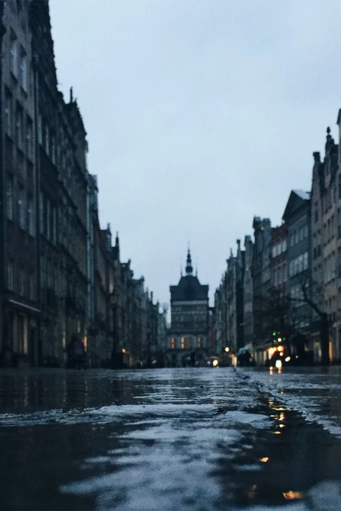 ville sinistrée par les eaux